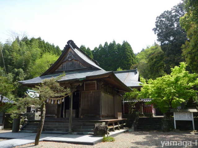 松尾神社の拝殿と神殿
